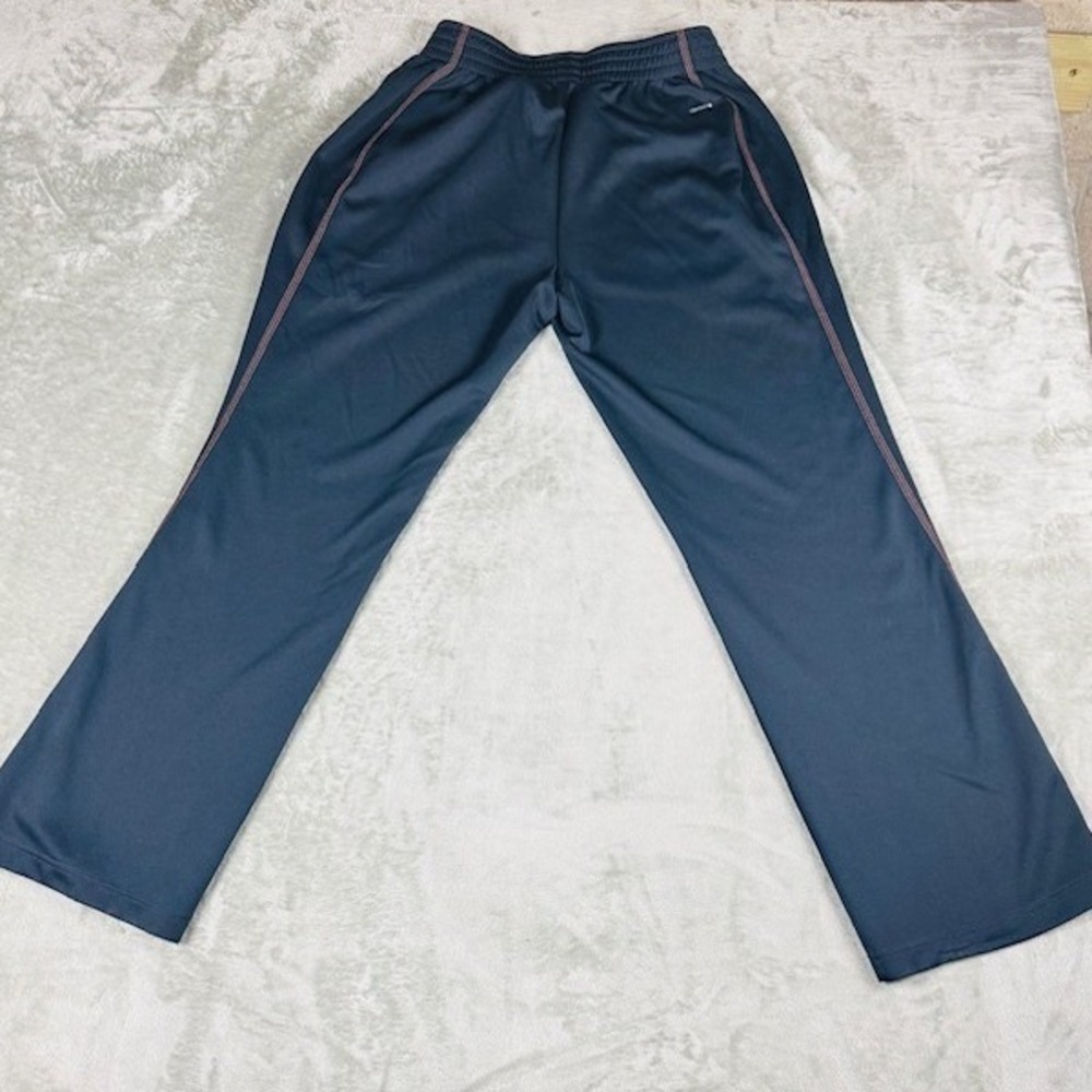 Adidas Training Pants Womens Medium Climalite Navy Blue Coral Athletic Straight - Picture 7 of 8